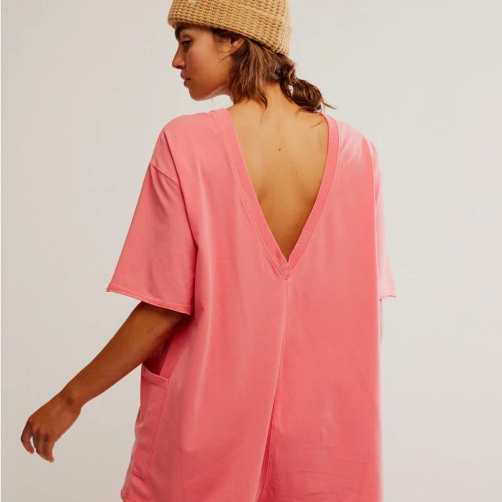 Free People Hot Shot Tee Romper - Picture 2 of 2
